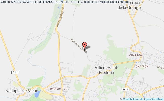 plan association Speed Down Ile De France Centre  S D I F C Villiers-Saint-Frédéric