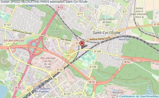 plan association Speed Recruiting Paris Saint-Cyr-l'École