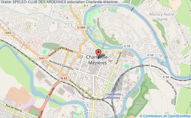 plan association Speleo-club Des Ardennes Charleville-Mézières