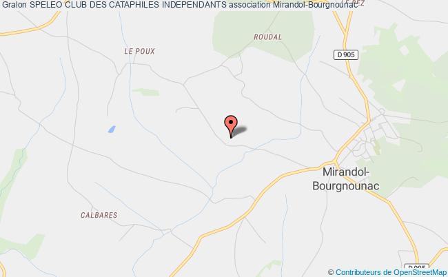 plan association Speleo Club Des Cataphiles Independants Mirandol-Bourgnounac