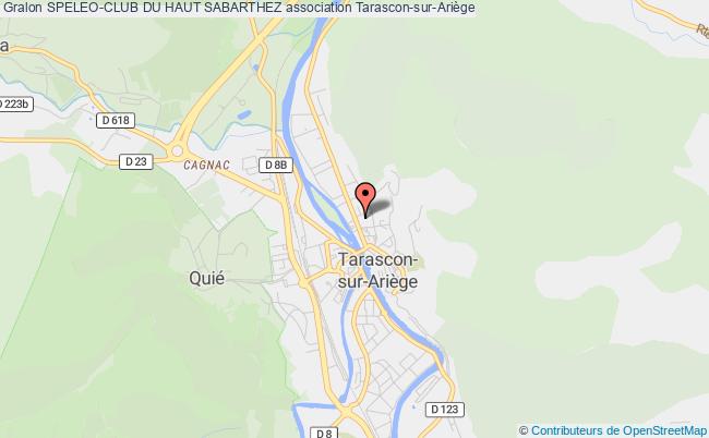 plan association Speleo-club Du Haut Sabarthez Tarascon-sur-Ariège