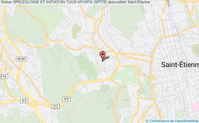 plan association Speleologie Et Initiation Tous Sports (spits) Saint-Étienne