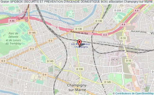 plan association Spidbox (securite Et Prevention D'incendie Domestique Box) Champigny-sur-Marne