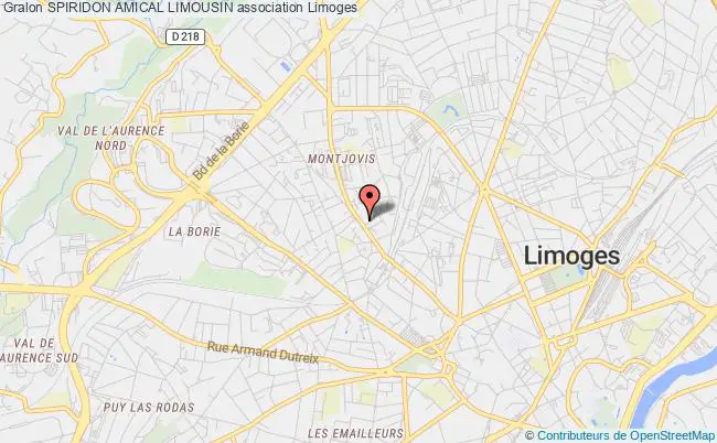 plan association Spiridon Amical Limousin Limoges