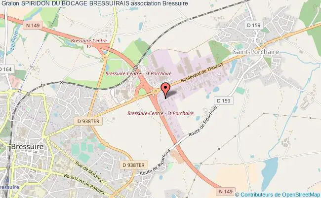 plan association Spiridon Du Bocage Bressuirais Bressuire