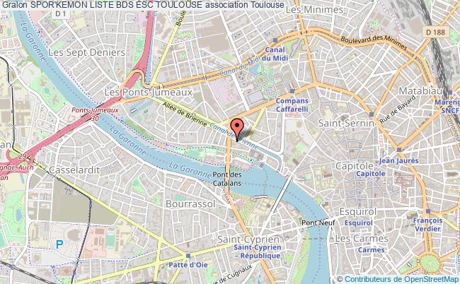 plan association Spor'kemon Liste Bds Esc Toulouse Toulouse