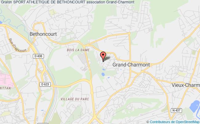 plan association Sport Athletique De Bethoncourt Grand-Charmont