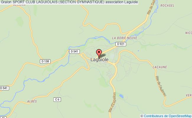plan association Sport Club Laguiolais (section Gymnastique) Laguiole
