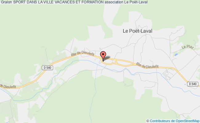 plan association Sport Dans La Ville Vacances Et Formation Poët-Laval