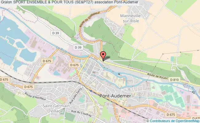 plan association Sport Ensemble & Pour Tous (se&pt27) Pont-Audemer