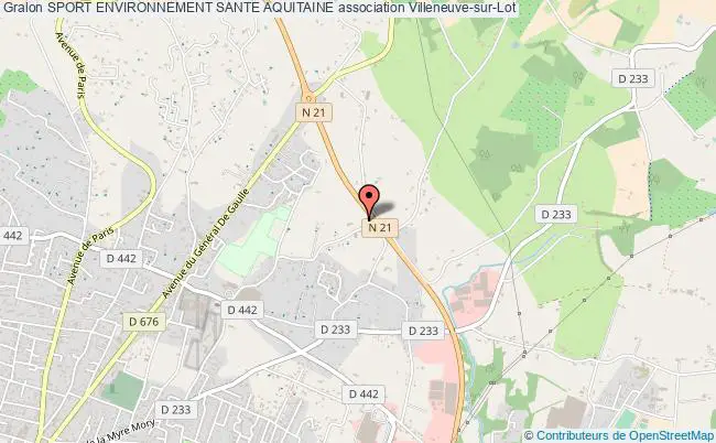 plan association Sport Environnement Sante Aquitaine Villeneuve-sur-Lot