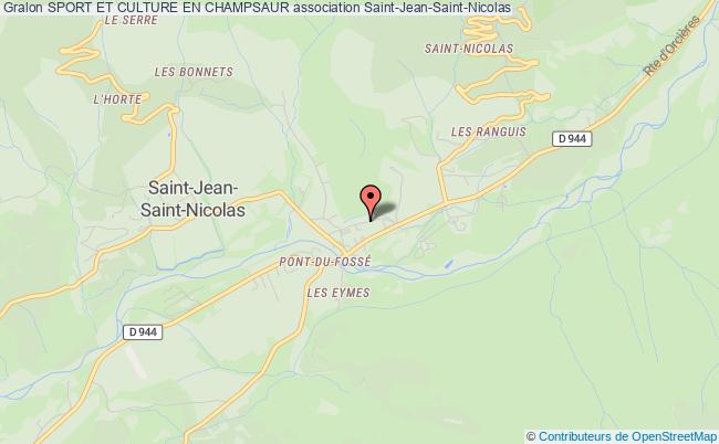 plan association Sport Et Culture En Champsaur Saint-Jean-Saint-Nicolas