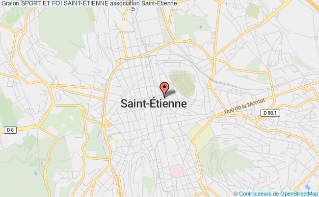 plan association Sport Et Foi Saint-Étienne Saint-Étienne