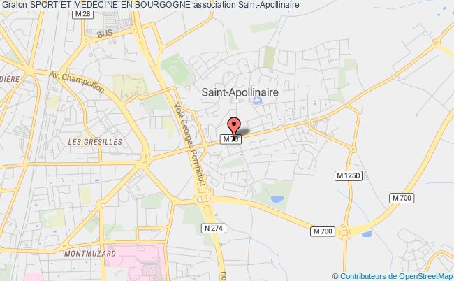 plan association Sport Et Medecine En Bourgogne Saint-Apollinaire