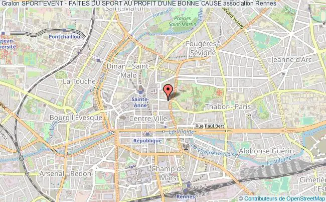 plan association Sport'event - Faites Du Sport Au Profit D'une Bonne Cause Rennes
