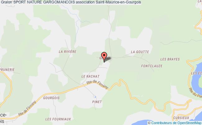 plan association Sport Nature Gargomancois Saint-Maurice-en-Gourgois