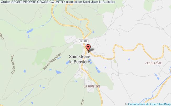 plan association Sport Propre Cross-country Saint-Jean-la-Bussière