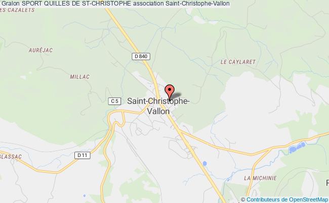 plan association Sport Quilles De St-christophe Saint-Christophe-Vallon
