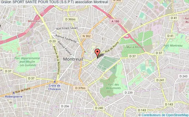 plan association Sport SantÉ Pour Tous (s.s.p.t) Montreuil