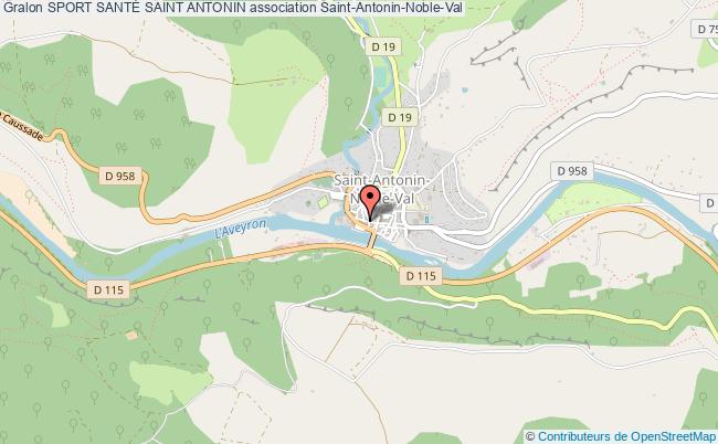 plan association Sport SantÉ Saint Antonin Saint-Antonin-Noble-Val