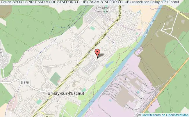 plan association Sport Spirit And More Stafford Club ( Ssam Stafford Club) Bruay-sur-l'Escaut