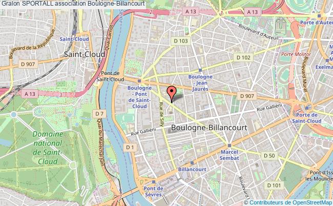 plan association Sportall Boulogne-Billancourt