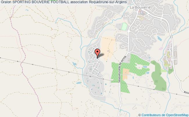 plan association Sporting Bouverie Football Roquebrune-sur-Argens