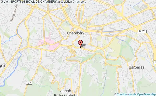 plan association Sporting Bowl De Chambery Chambéry