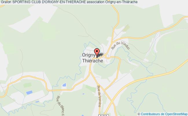 plan association Sporting Club D'origny-en-thierache 