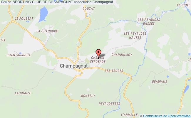 plan association Sporting Club De Champagnat Champagnat