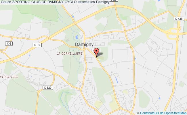 plan association Sporting Club De Damigny Cyclo Damigny