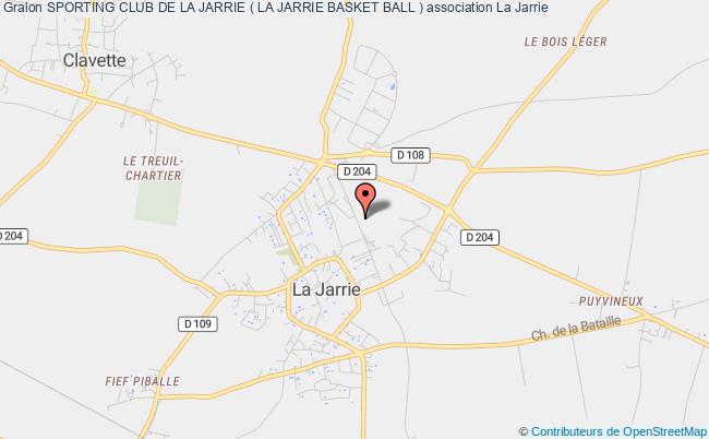 plan association Sporting Club De La Jarrie ( La Jarrie Basket Ball ) La Jarrie