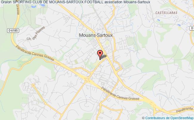 plan association Sporting Club De Mouans-sartoux Football Mouans-Sartoux