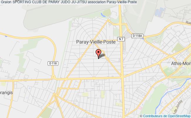 plan association Sporting Club De Paray Judo Ju-jitsu Paray-Vieille-Poste