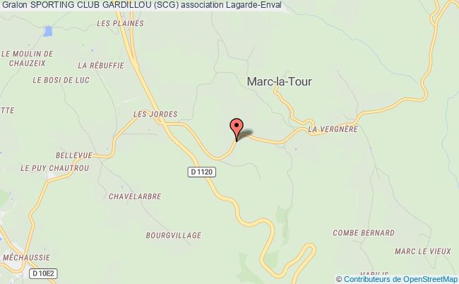 plan association Sporting Club Gardillou (scg) Lagarde-Marc-la-Tour