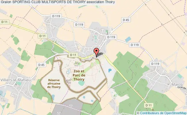 plan association Sporting Club Multisports De Thoiry Thoiry