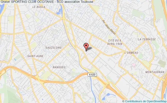 plan association Sporting Club Occitanie - Sco Toulouse