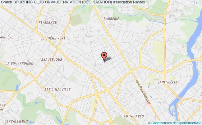 plan association Sporting Club Orvault Natation (sco Natation) Nantes