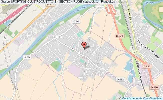 plan association Sporting Club Roquettois - Section Rugby Roquettes