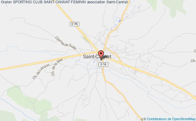 plan association Sporting Club Saint-cannat Feminin Saint-Cannat