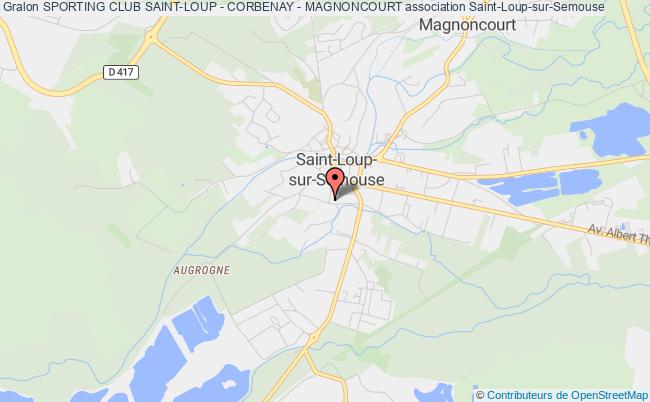 plan association Sporting Club Saint-loup - Corbenay - Magnoncourt Saint-Loup-sur-Semouse
