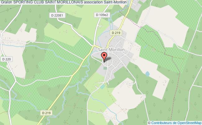 plan association Sporting Club Saint Morillonais Saint-Morillon