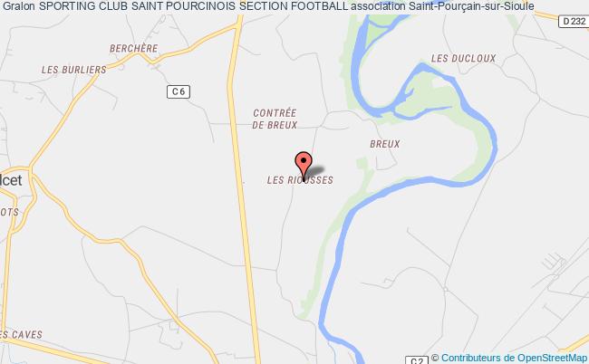 plan association Sporting Club Saint Pourcinois Section Football Saint-Pourçain-sur-Sioule