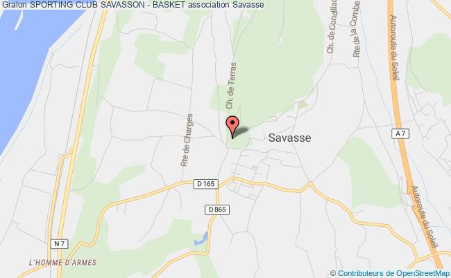 plan association Sporting Club Savasson - Basket Savasse
