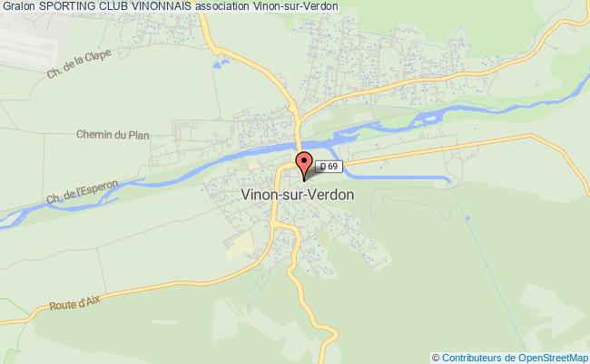plan association Sporting Club Vinonnais Vinon-sur-Verdon