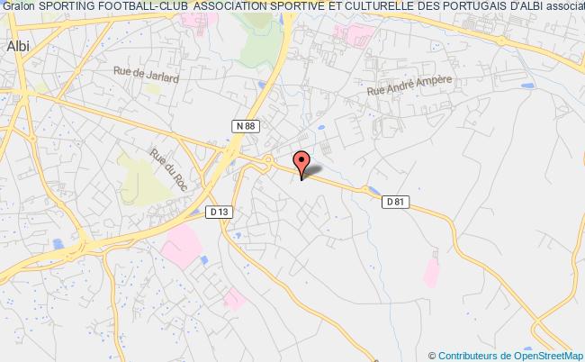 plan association Sporting Football-club  Association Sportive Et Culturelle Des Portugais D'albi Albi