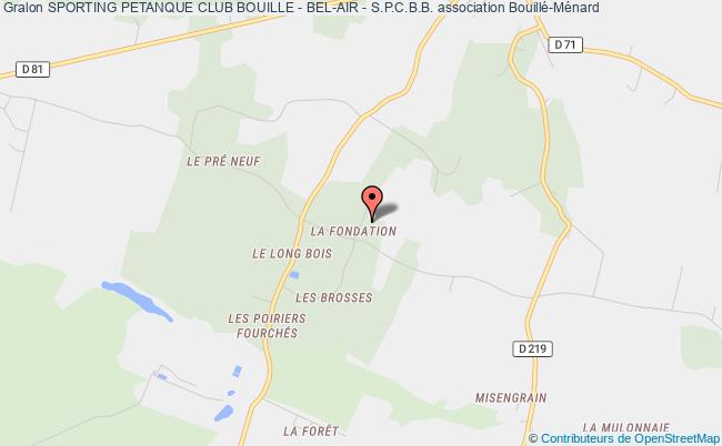 plan association Sporting Petanque Club Bouille - Bel-air - S.p.c.b.b. Ombrée d'Anjou