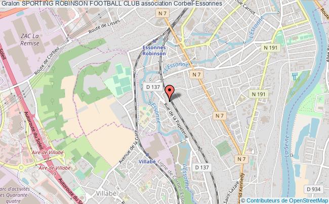 plan association Sporting Robinson Football Club Corbeil-Essonnes