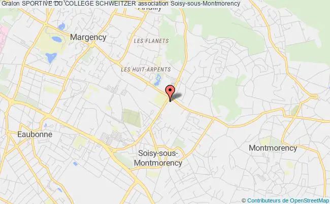 plan association Sportive Du College Schweitzer Soisy-sous-Montmorency