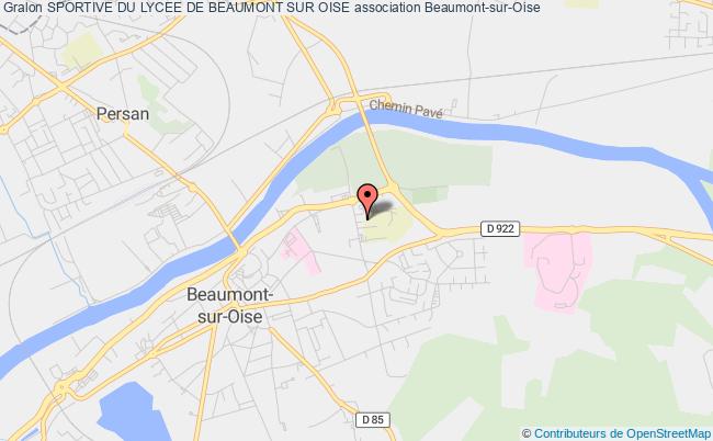 plan association Sportive Du Lycee De Beaumont Sur Oise Beaumont-sur-Oise